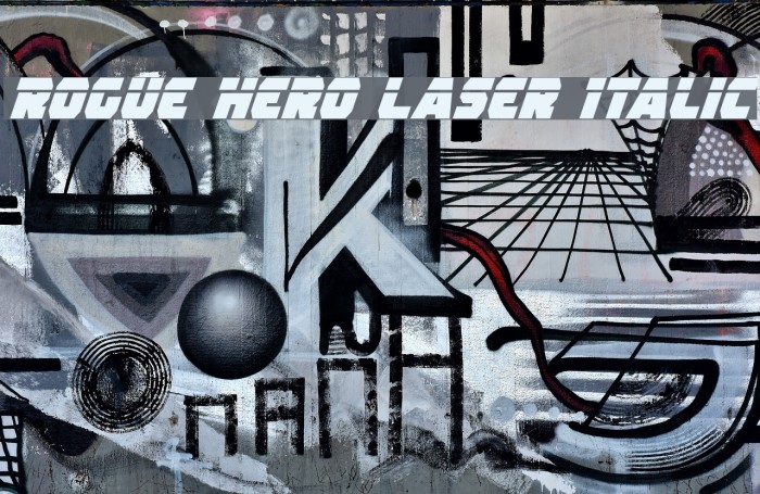 Rogue Hero Laser Italic フォント examples