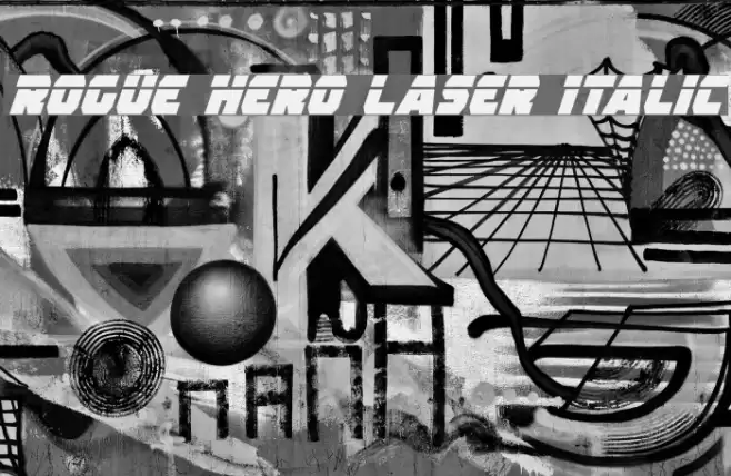 Rogue Hero Laser Italic フォント examples
