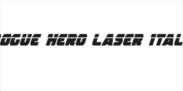 Rogue Hero Laser Italic Logo