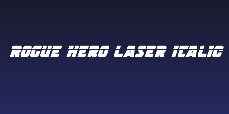 Rogue Hero Laser Italic Social Header