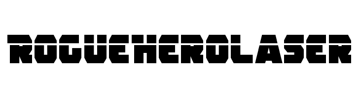 Rogue Hero Laser  Frei Schriftart Herunterladen