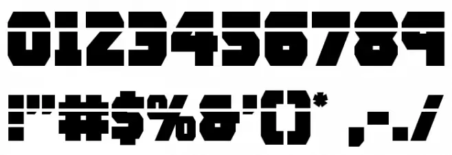 Rogue Hero Laser Font OTHER CHARS
