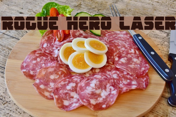 Rogue Hero Laser Font examples