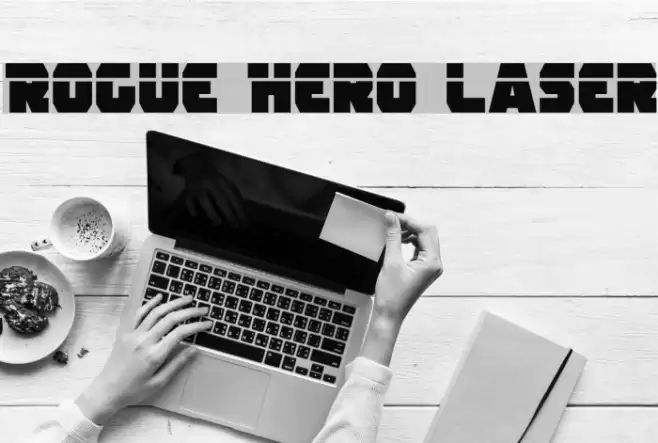 Rogue Hero Laser Font examples