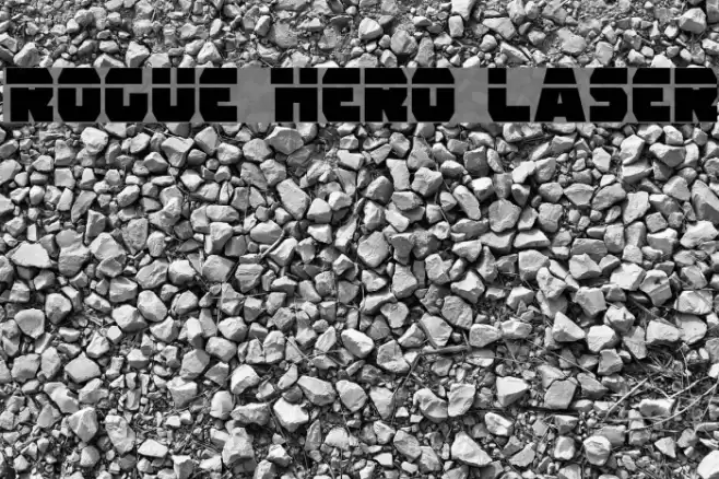 Rogue Hero Laser Font examples