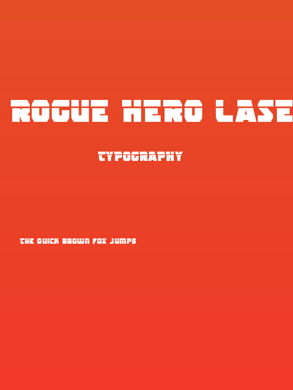 Rogue Hero Laser Poster