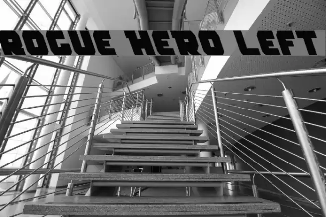 Rogue Hero Left フォント examples