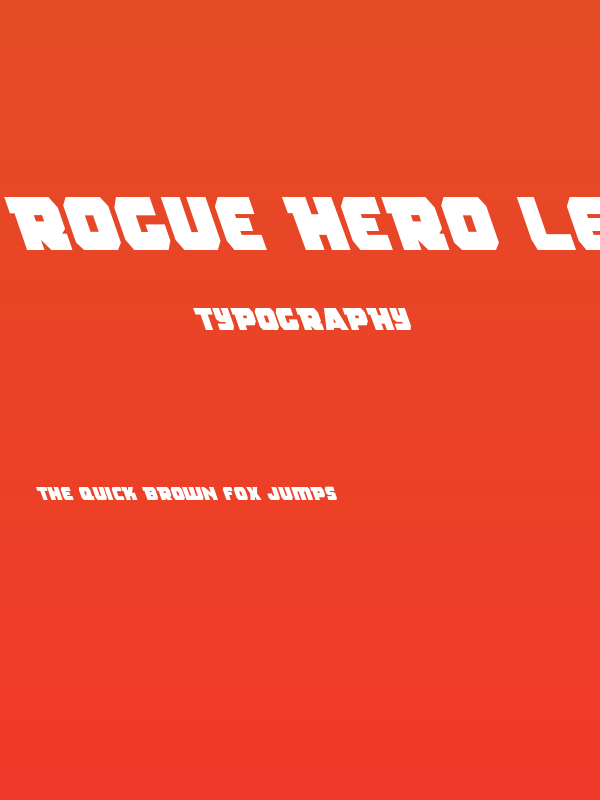 Rogue Hero Left Poster