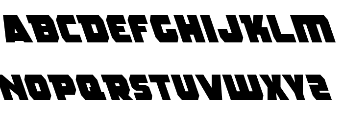 Rogue Hero Left Font LOWERCASE