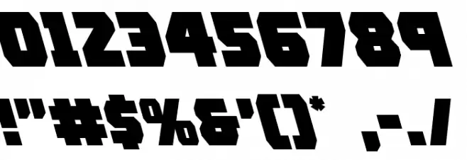 Rogue Hero Leftalic Font OTHER CHARS