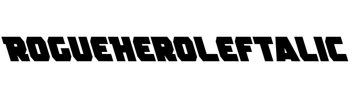 Rogue Hero Leftalic  font caratteri gratis