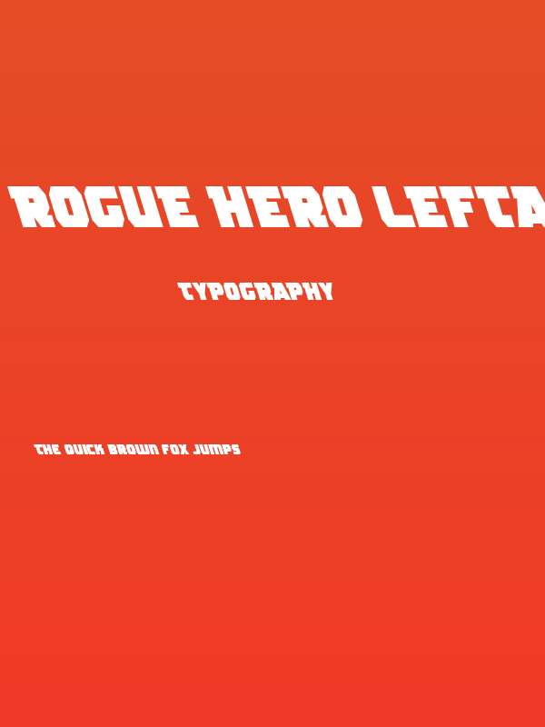 Rogue Hero Leftalic Poster