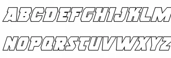 Rogue Hero Outline Italic Fuentes MAYÚSCULAS