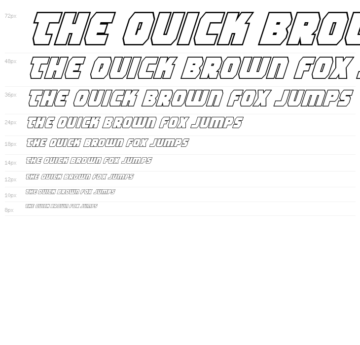 Rogue Hero Outline Italic Waterfall