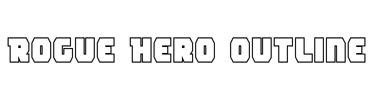 Rogue Hero Outline Font