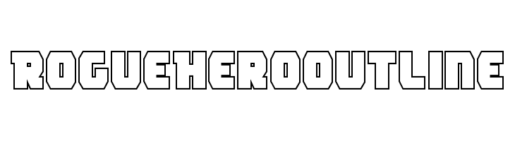 Rogue Hero Outline  Fuentes Gratis Descargar