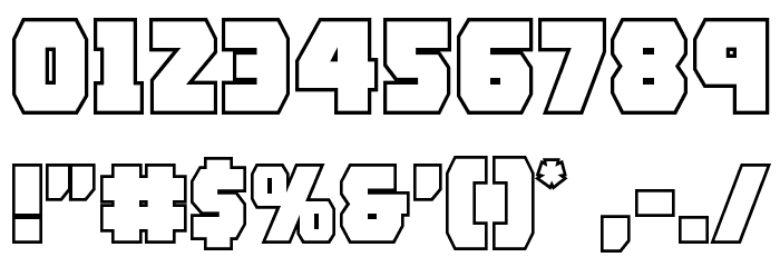 Rogue Hero Outline Font OTHER CHARS