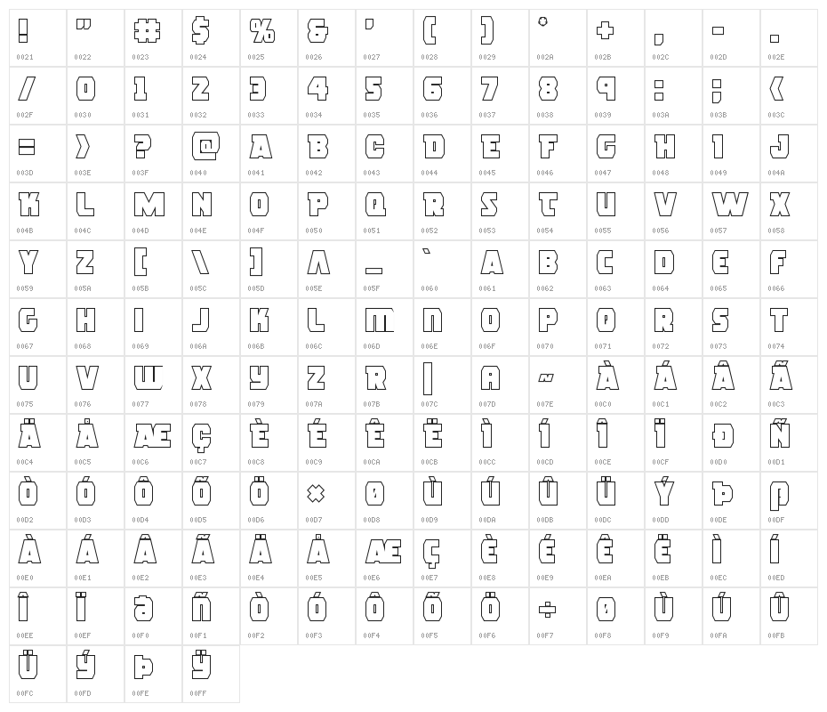 Rogue Hero Outline Character Map