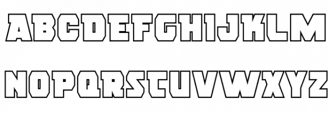 Rogue Hero Outline Шрифта ВЕРХНИЙ