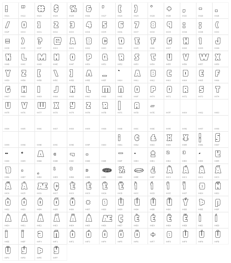 Rogue Hero Outline Character Map