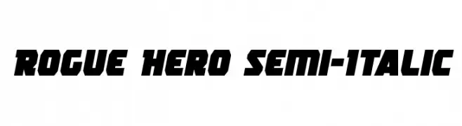 Rogue Hero Semi-Italic  フリーフォントのダウンロード