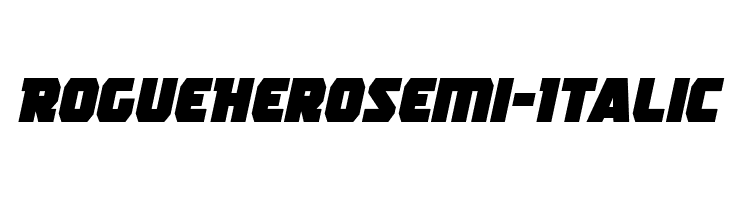 Rogue Hero Semi-Italic  Free Fonts Download
