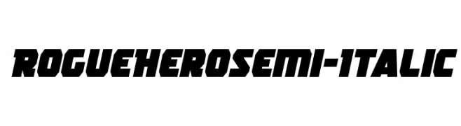 Rogue Hero Semi-Italic  Fuentes Gratis Descargar