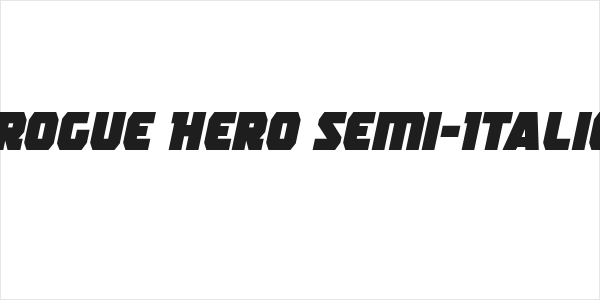 Rogue Hero Semi-Italic Logo