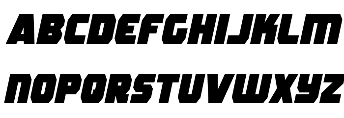 Rogue Hero Semi-Italic Font LOWERCASE