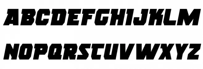 Rogue Hero Semi-Italic 字体 大写