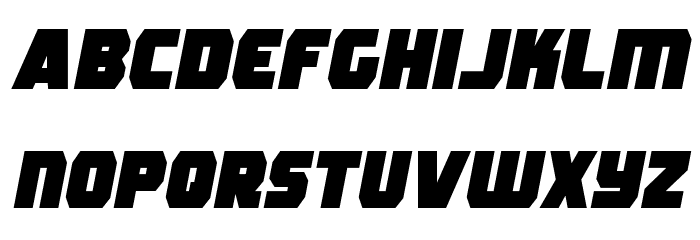 Rogue Hero Semi-Italic Font LOWERCASE