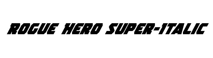 Rogue Hero Super-Italic  Fuentes Gratis Descargar