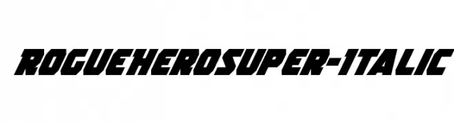 Rogue Hero Super-Italic  baixar fontes gratis