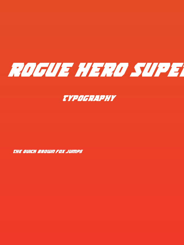 Rogue Hero Super-Italic Poster