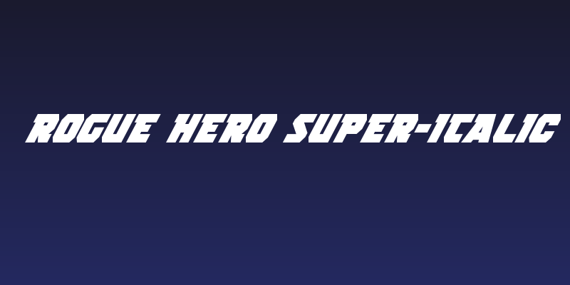 Rogue Hero Super-Italic Social Header
