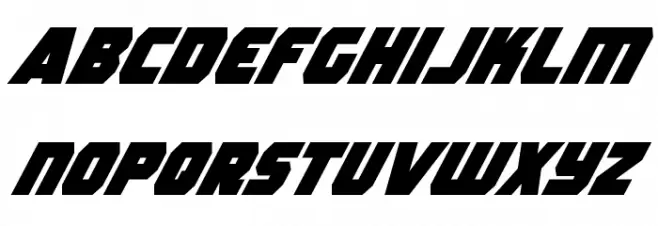 Rogue Hero Super-Italic फ़ॉन्ट लोअरकेस