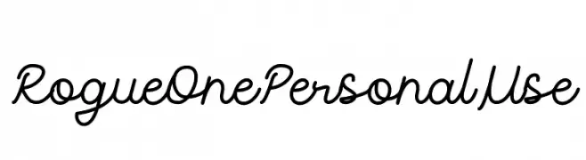 Rogue One Personal Use  Frei Schriftart Herunterladen