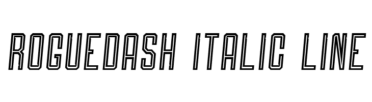 Roguedash Italic Line  لخطوط تنزيل