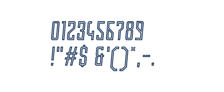 Roguedash Italic Line Other Characters