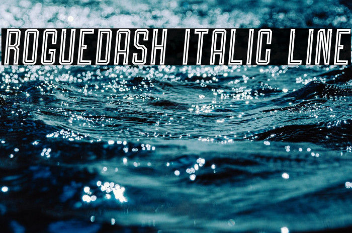 Roguedash Italic Line Example 3