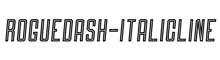 Roguedash-ItalicLine  font caratteri gratis