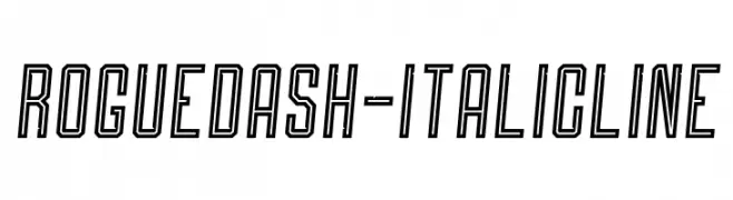 Roguedash-ItalicLine  baixar fontes gratis