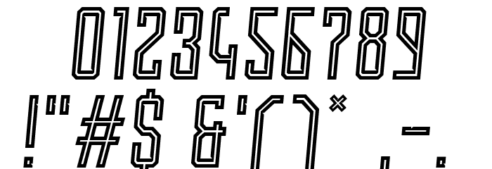 Roguedash-ItalicLine Font OTHER CHARS
