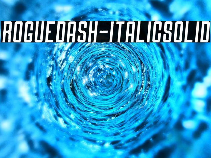 Roguedash-ItalicSolid Example 3