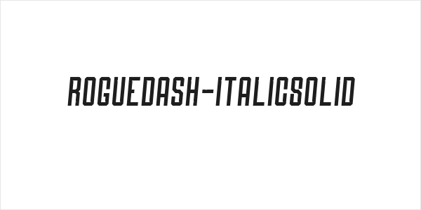 Roguedash-ItalicSolid Logo