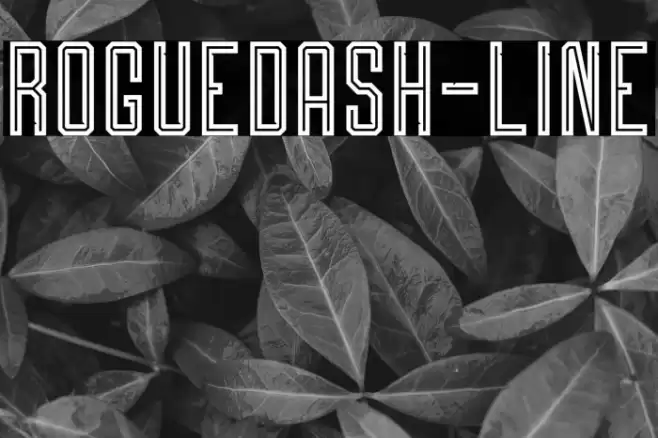 Roguedash-Line Font examples