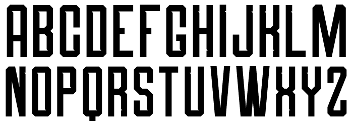 Roguedash-Solid Font LOWERCASE