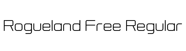 Rogueland Free Regular  Скачать бесплатные шрифты