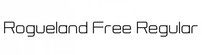 Rogueland Free Regular  baixar fontes gratis