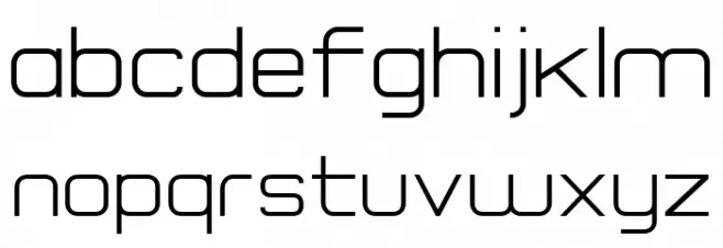 Rogueland Free Regular 字体 小写